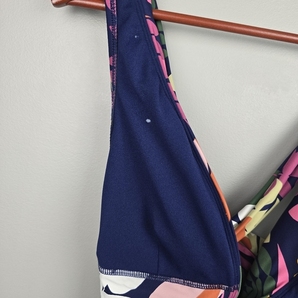 SEA ANGEL One Piece Floral Swim Suit Multicolored Navy Womens Size XL - Picture 13 of 15